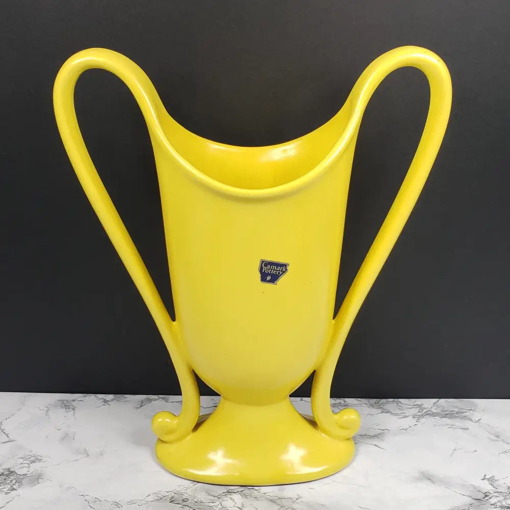 Camark Pottery Art Deco Trophy Vase Vintage Decor