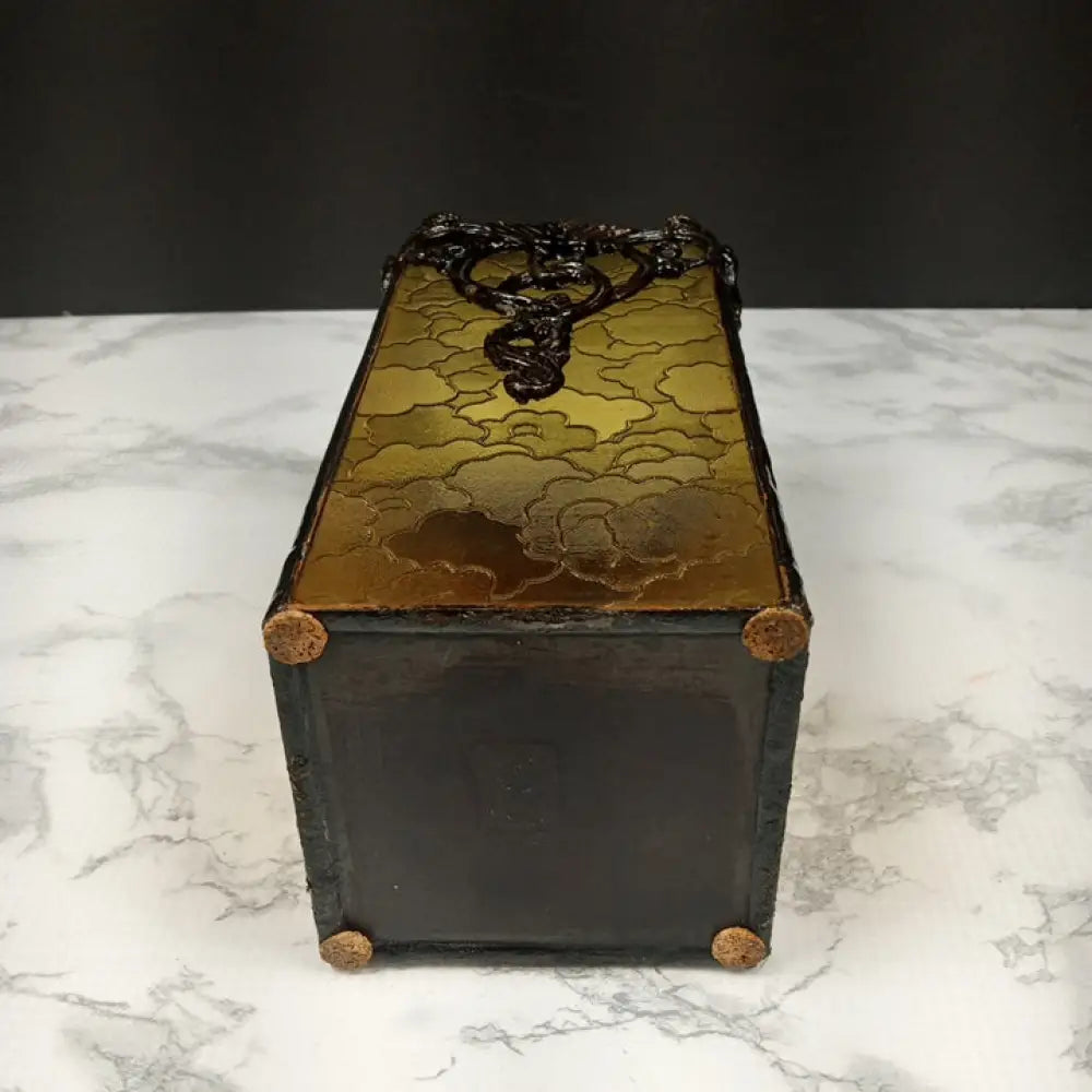 Glass & Cast Metal Candle Holder ( Vintage ) Decor