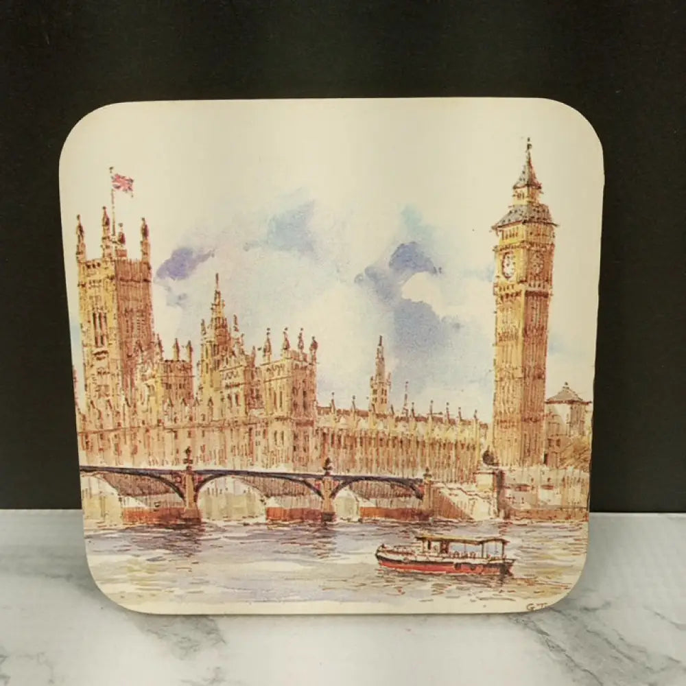 England Coaster Set Nib ( Vintage ) Decor