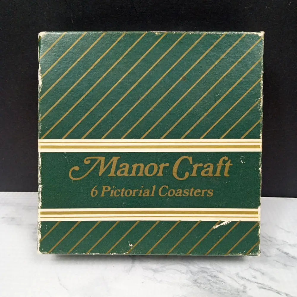 England Coaster Set Nib ( Vintage ) Decor