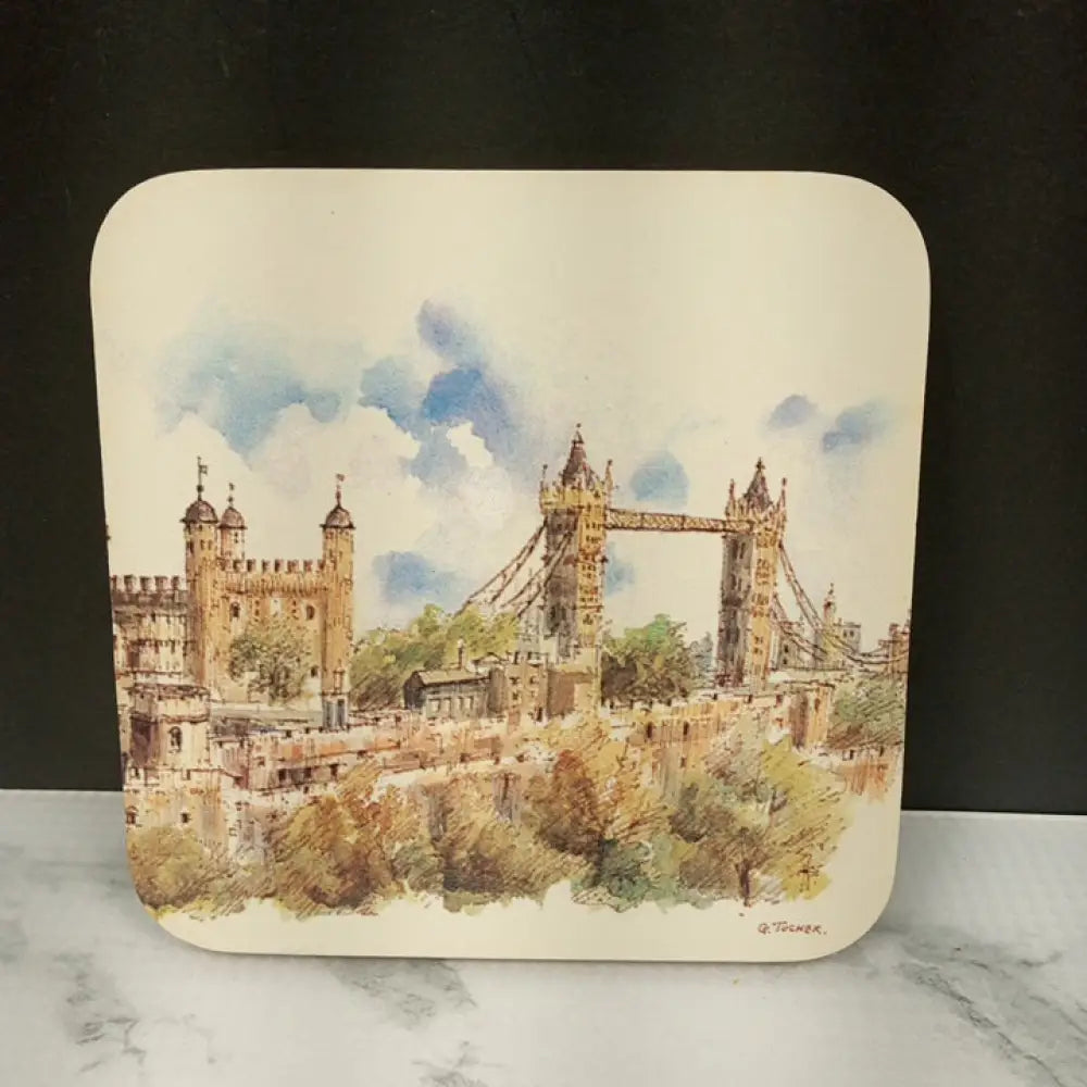 England Coaster Set Nib ( Vintage ) Decor