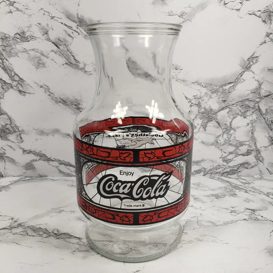 Coca-Cola Godfathers Pizza Carafe Vintage Decor