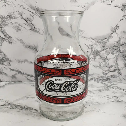 Coca-Cola Godfathers Pizza Carafe Vintage Decor