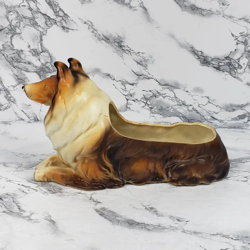 Collie Planter Napco Japan Vintage Pots & Planters