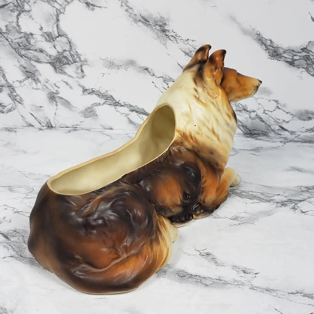 Collie Planter Napco Japan Vintage Pots & Planters