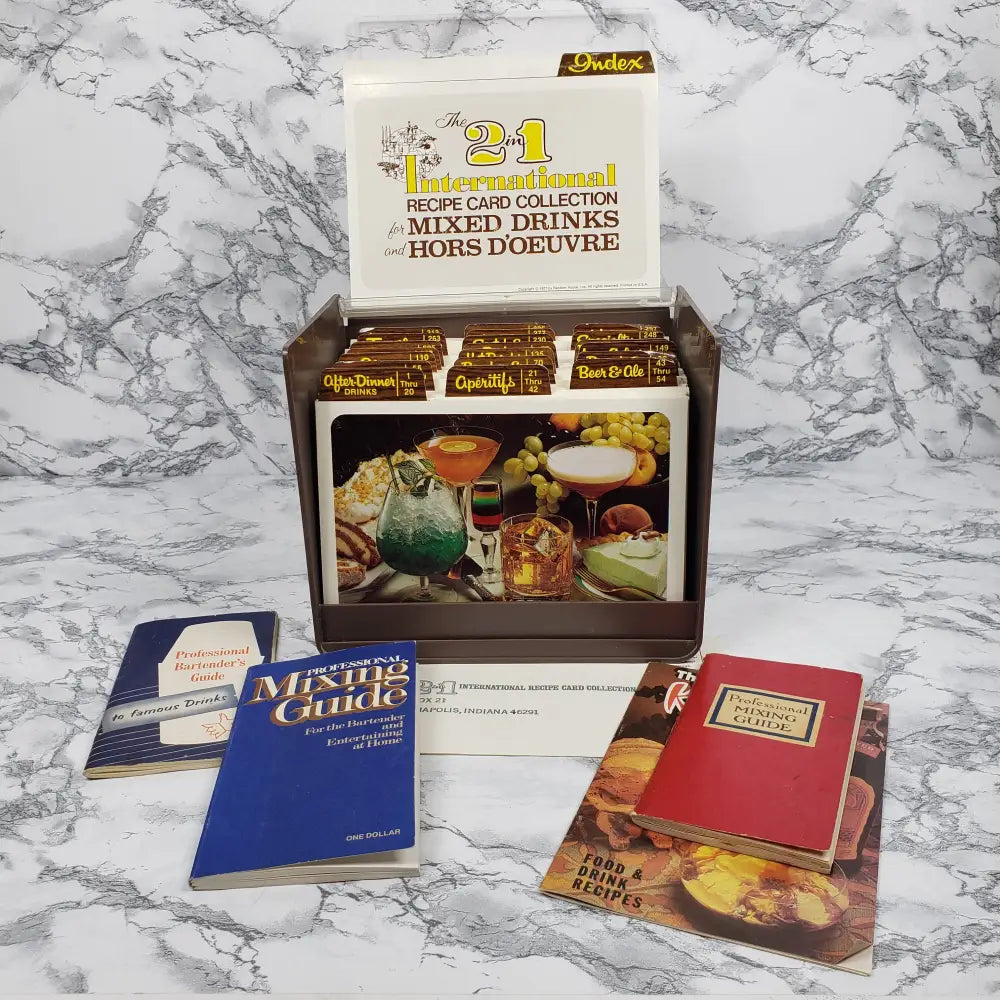 Complete Mixed Drink And Hors Doeuvre Guide Set Vintage Collectibles