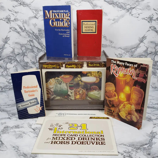 Complete Mixed Drink And Hors Doeuvre Guide Set Vintage Collectibles