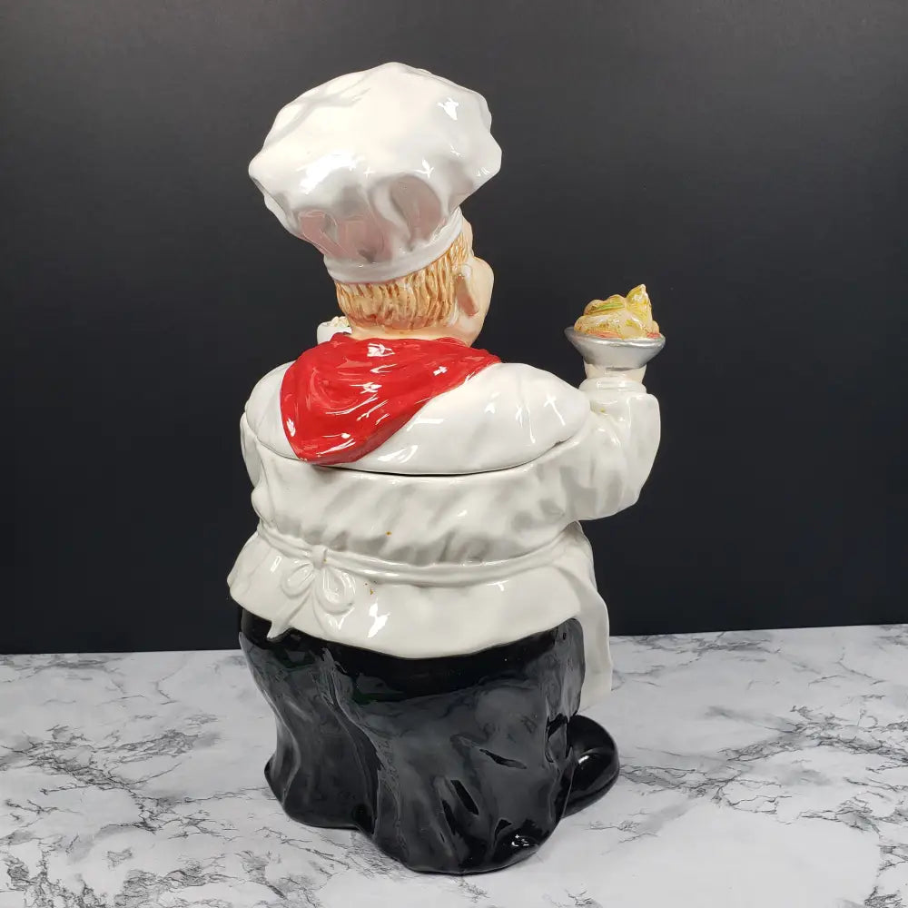 Cookie Jar Chef Ceramic Kmc Vintage Jars