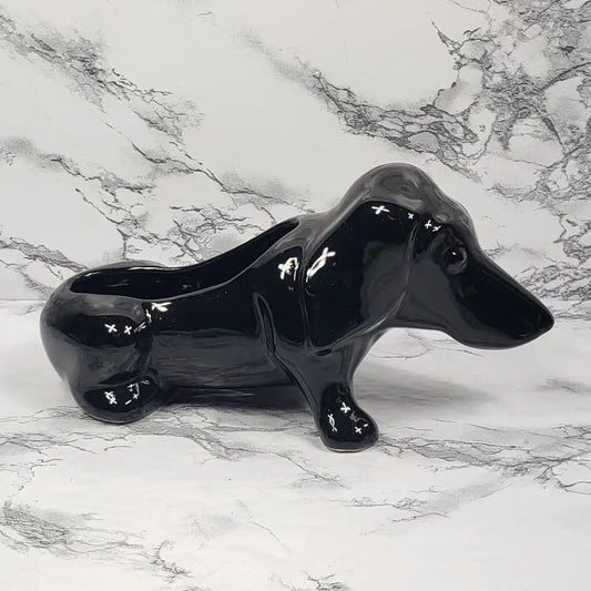 Royal Haeger Dachshund Planter Vintage Decor