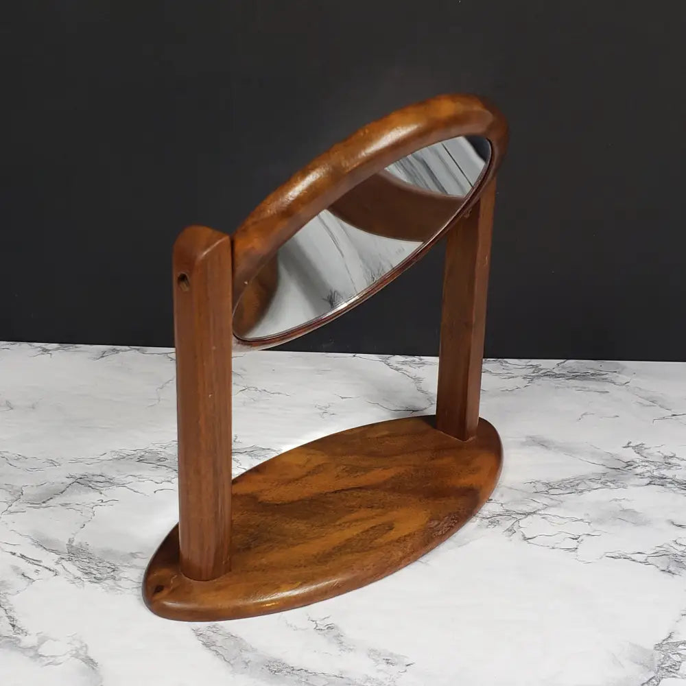 Danish Modern Vanity Mirror Solid Wood Vintage Face Mirrors