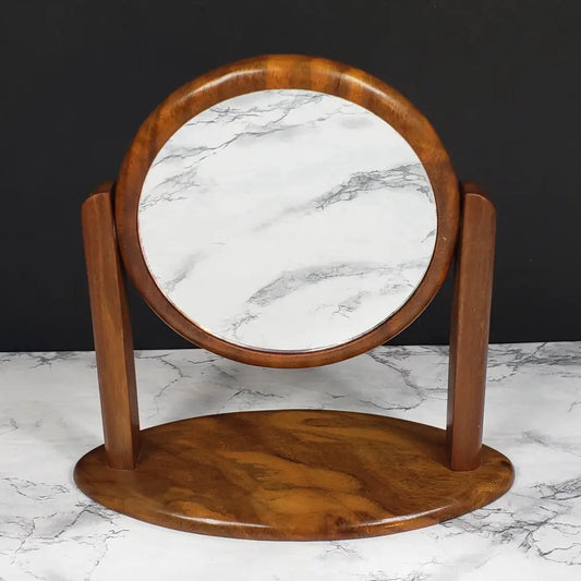 Danish Modern Vanity Mirror Solid Wood Vintage Face Mirrors