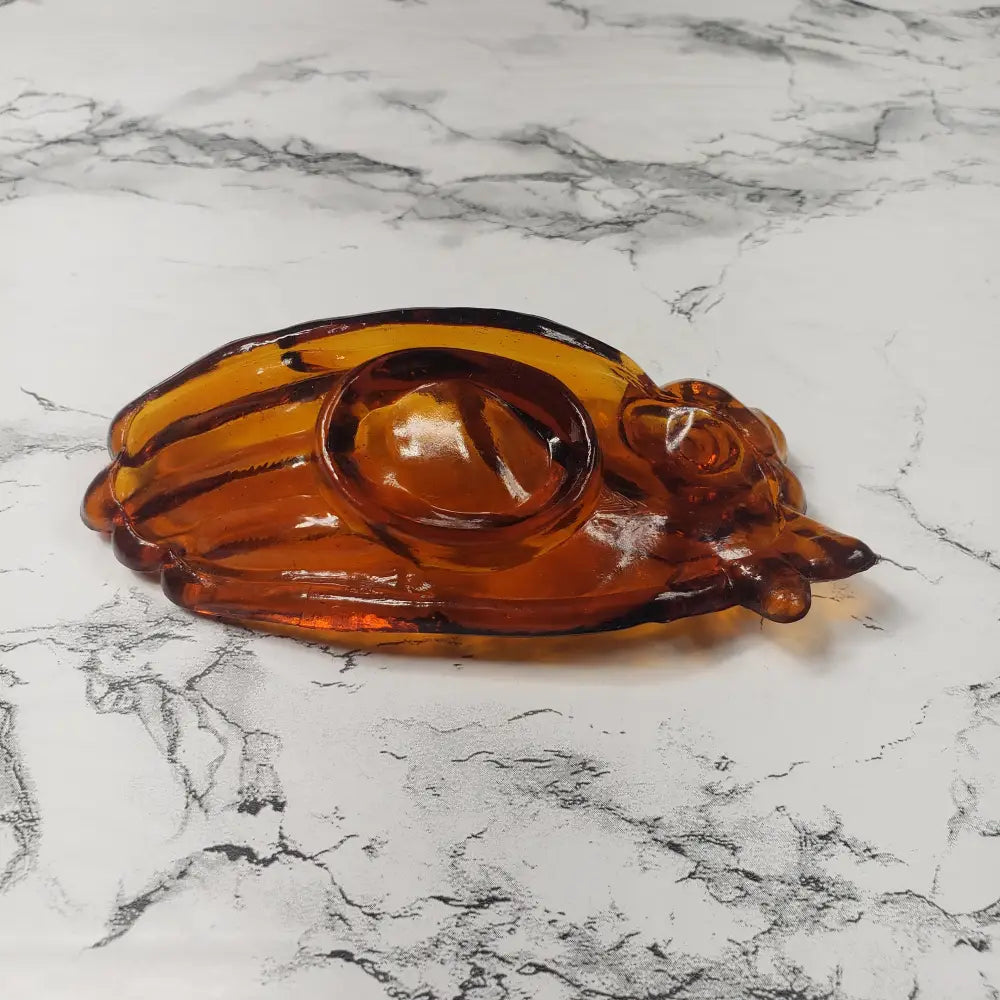 Degenhart Amber Hand Trinket Paperweight Vintage Decor