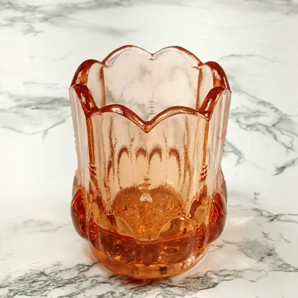 Degenhart Glass Beaded Oval Trinket Toothpick Paperweight Vintage Decor