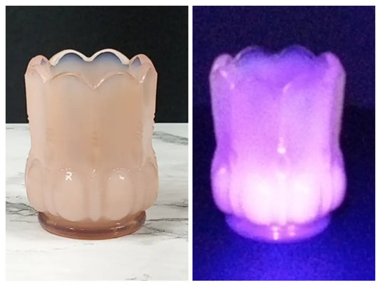Degenhart Glass Beaded Oval Trinket Toothpick Paperweight Vintage Decor
