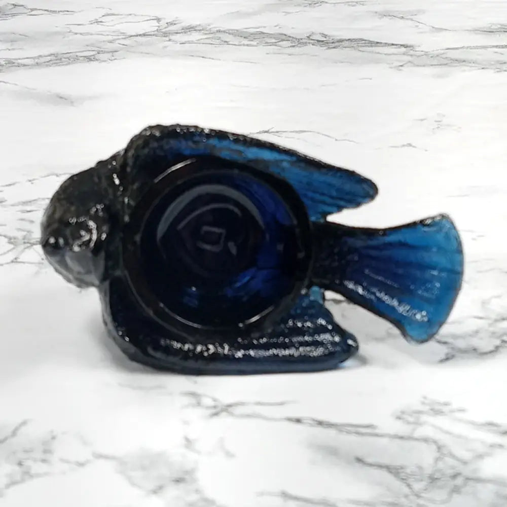 Degenhart Glass Bird & Berry Trinket Paperweight Open Salt Vtg Decor