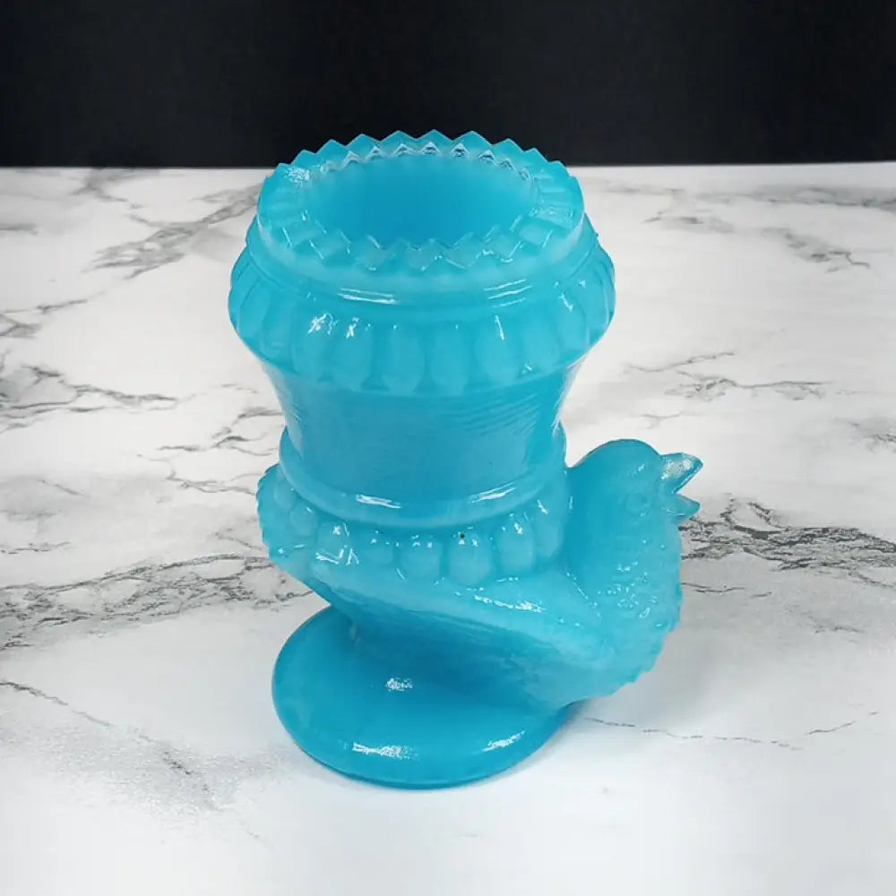 Degenhart Glass Bird Toothpick Trinket Paperweight Vintage Decor