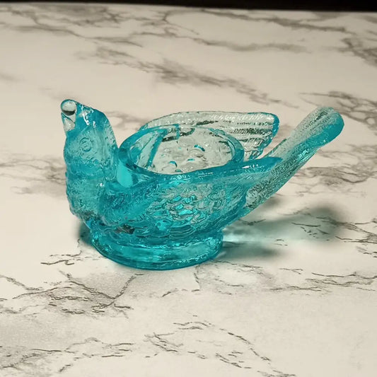 Degenhart Glass Bird Vanity Ring Dish ( Vintage ) Decor