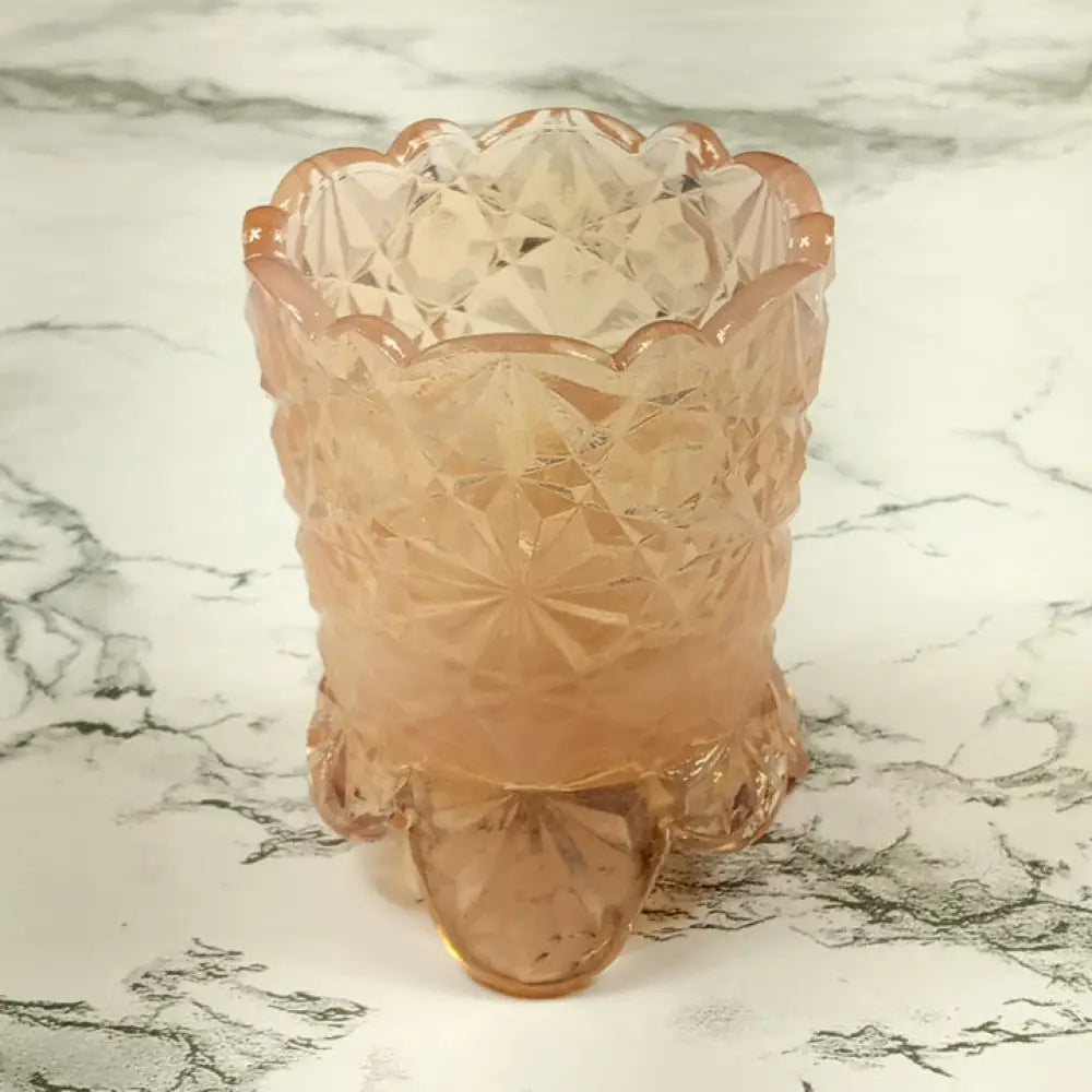 Degenhart Glass Daisy & Button Toothpick Trinket Paperweight Vintage Decor