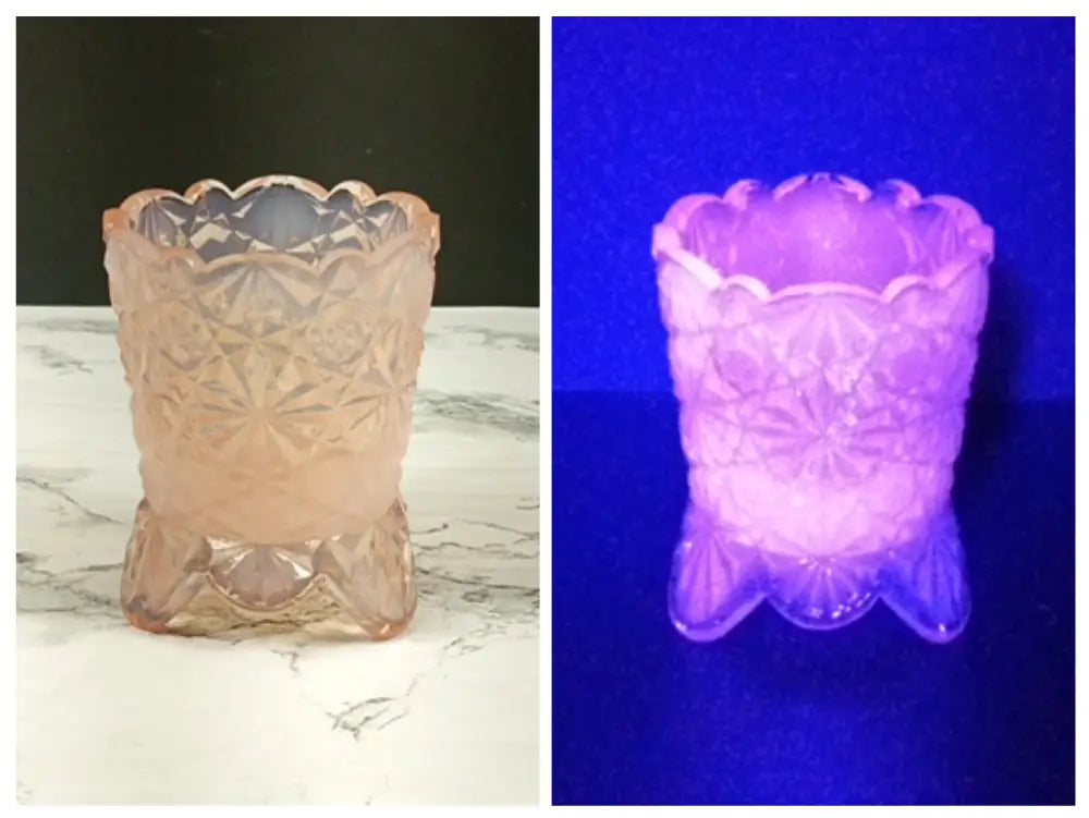 Degenhart Glass Daisy & Button Toothpick Trinket Paperweight Vintage Decor