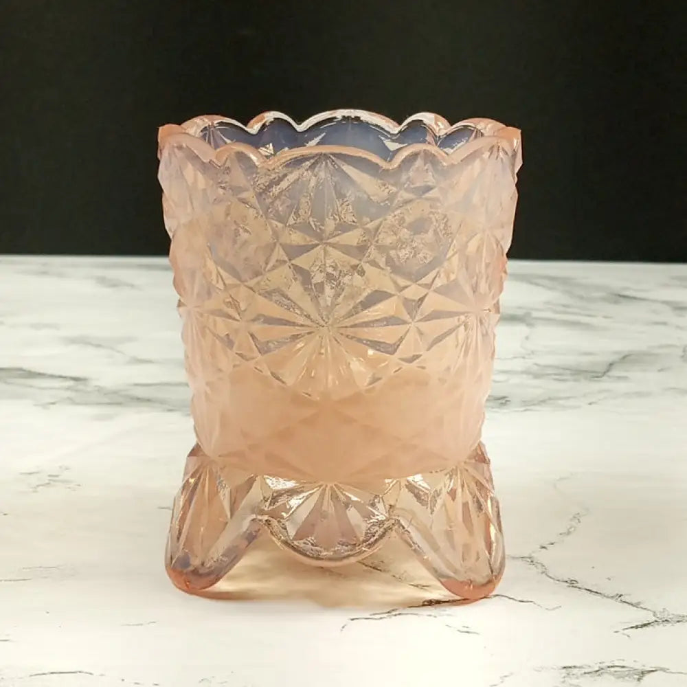 Degenhart Glass Daisy & Button Toothpick Trinket Paperweight Vintage Decor