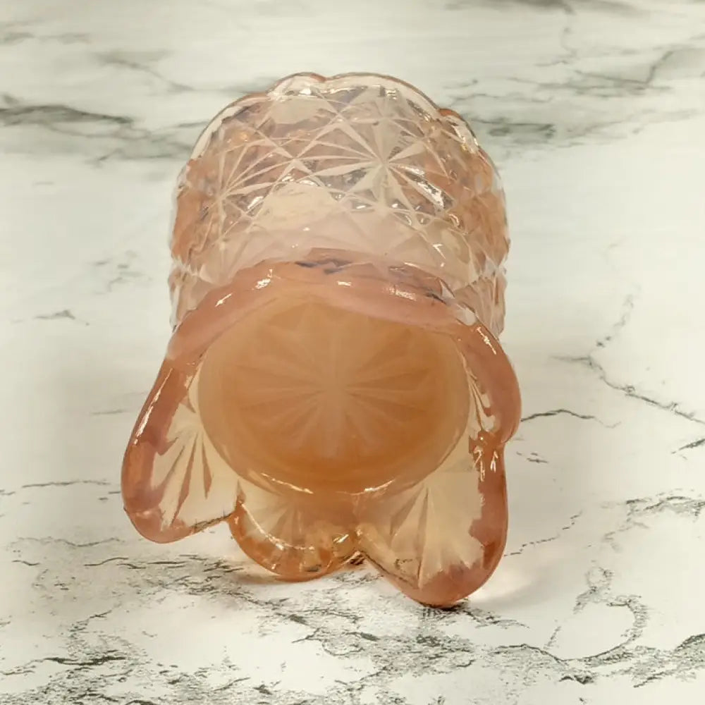 Degenhart Glass Daisy & Button Toothpick Trinket Paperweight Vintage Decor