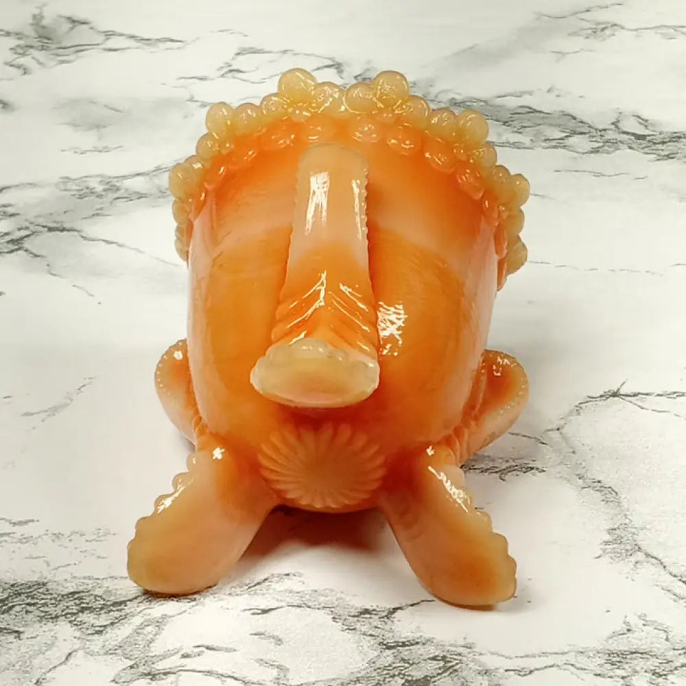 Degenhart Glass Forget Me Not Trinket Toothpick Paperweight Vtg Decor
