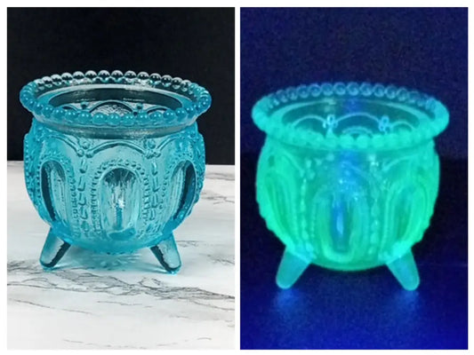 Degenhart Glass Gypsy Pot Trinket Toothpick Paperweight Vintage Decor