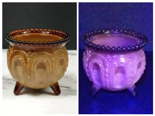 Degenhart Glass Gypsy Pot Trinket Toothpick Paperweight Vintage Decor