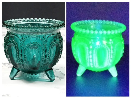 Degenhart Glass Gypsy Pot Trinket Toothpick Paperweight Vintage Decor
