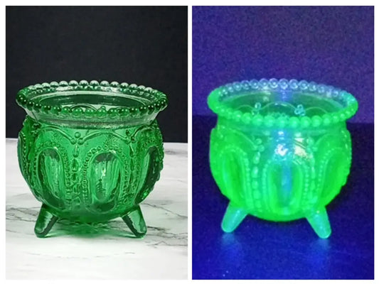 Degenhart Glass Gypsy Pot Trinket Toothpick Paperweight Vintage Decor