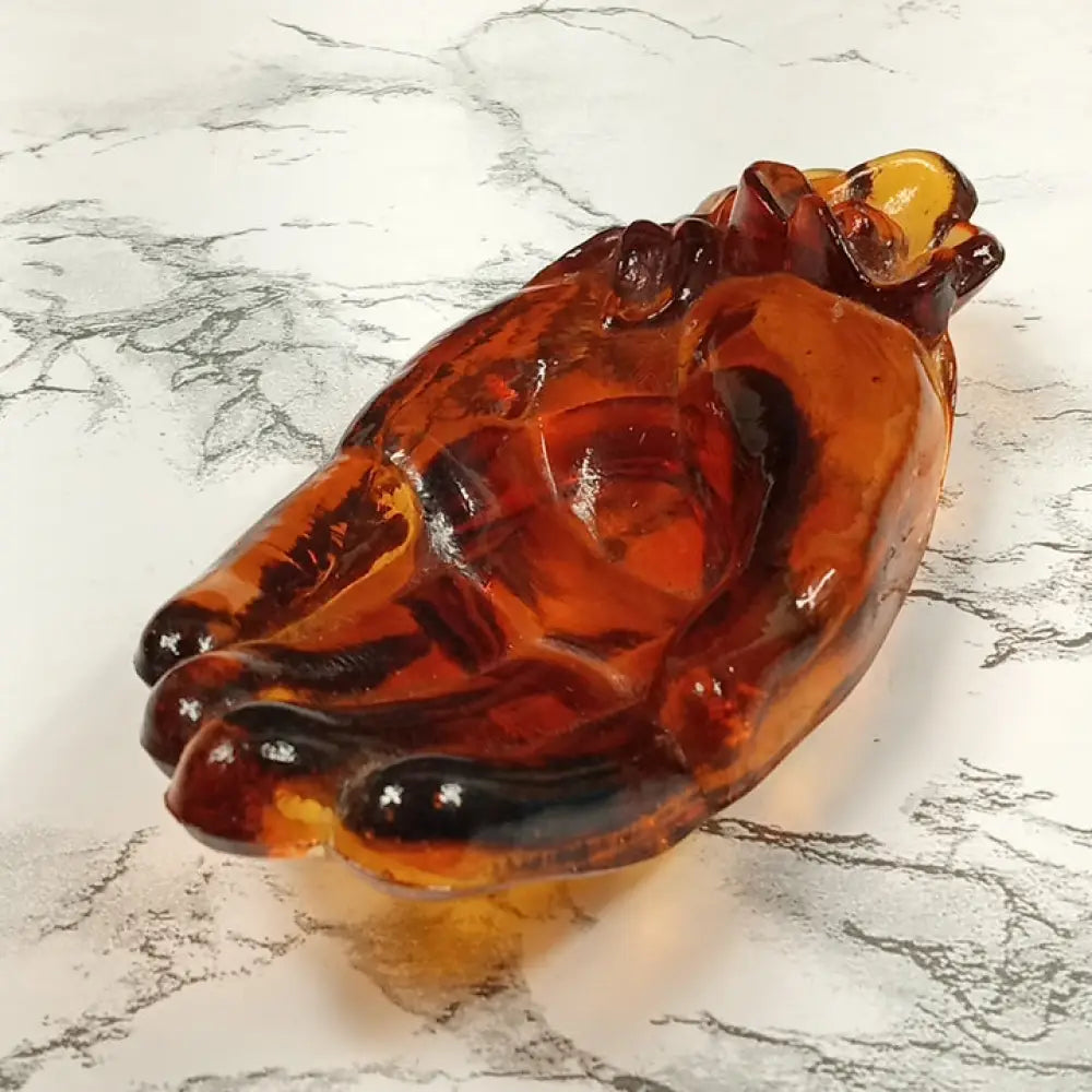 Degenhart Glass Hand Trinket Jewelry Vanity Tray Paperweight Vintage Decor