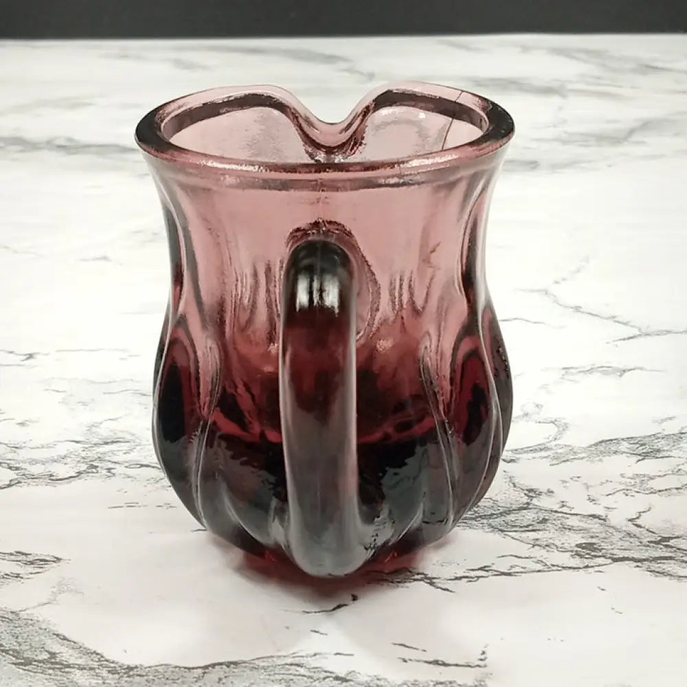 Degenhart Glass Mini Pitcher Trinket Paperweight Toothpick Vtg Decor
