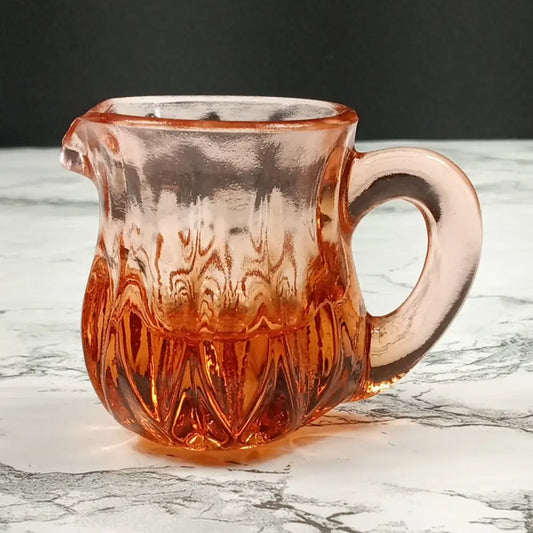 Degenhart Glass Mini Pitcher Trinket Paperweight Toothpick Vtg Decor