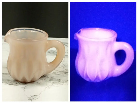 Degenhart Glass Mini Pitcher Trinket Paperweight Toothpick Vtg Decor