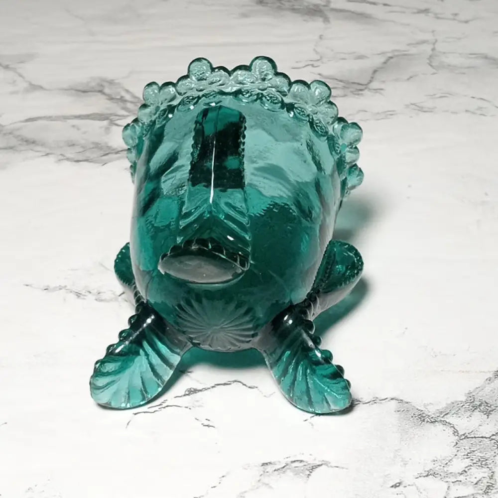 Degenhart Glass Ring Trinket Vanity Dish Uv Reactive ( Vintage ) Decor