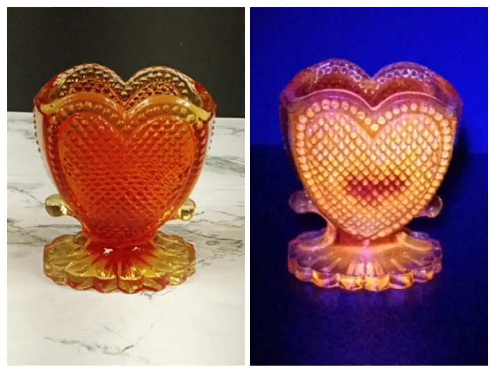 Degenhart Glass Sweetheart Trinket Paperweight Toothpick Vintage Decor
