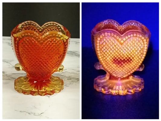 Degenhart Glass Sweetheart Trinket Paperweight Toothpick Vintage Decor