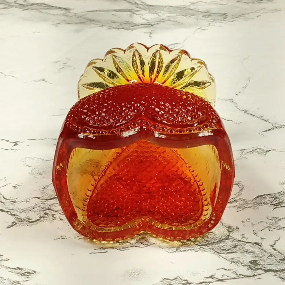 Degenhart Glass Sweetheart Trinket Paperweight Toothpick Vintage Decor