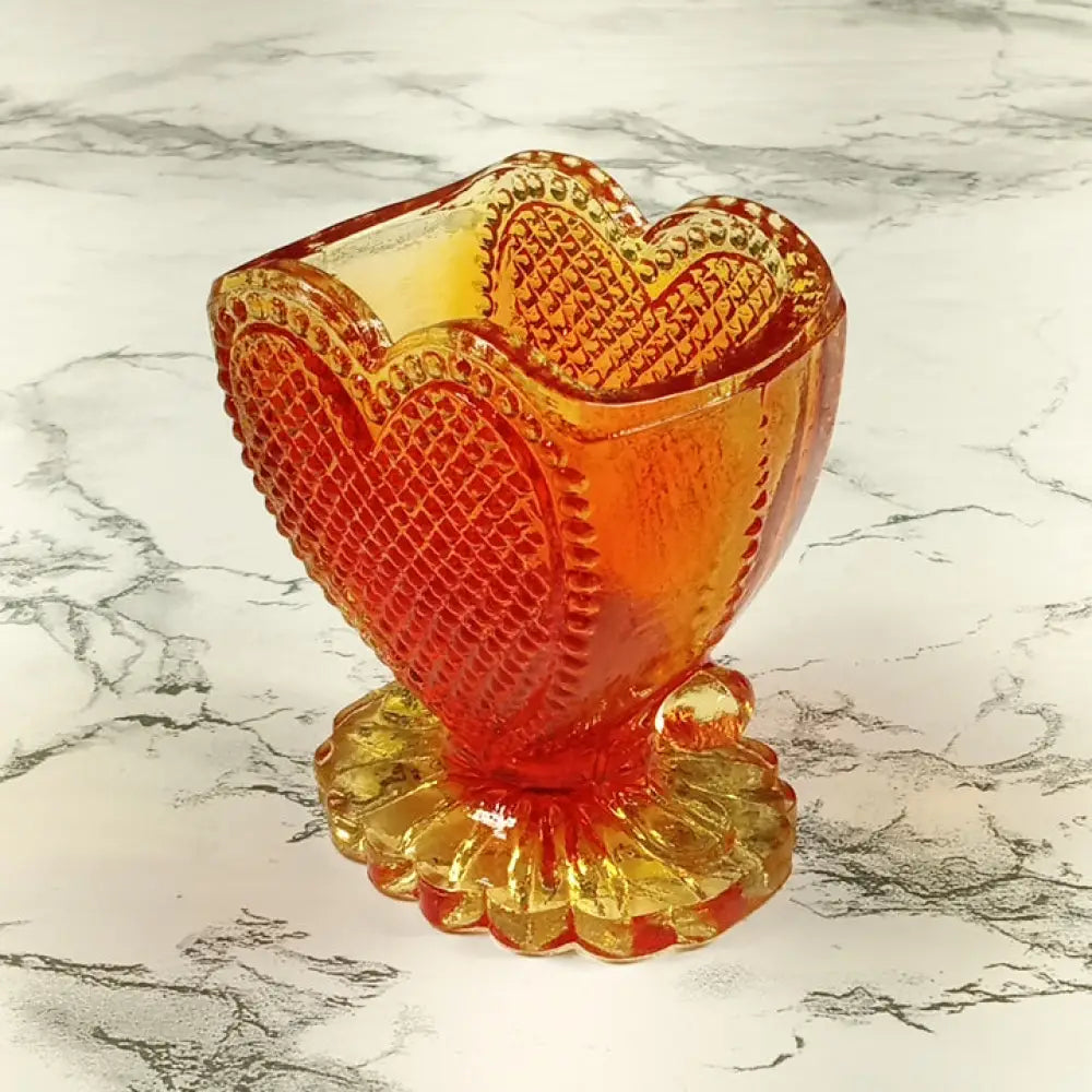 Degenhart Glass Sweetheart Trinket Paperweight Toothpick Vintage Decor