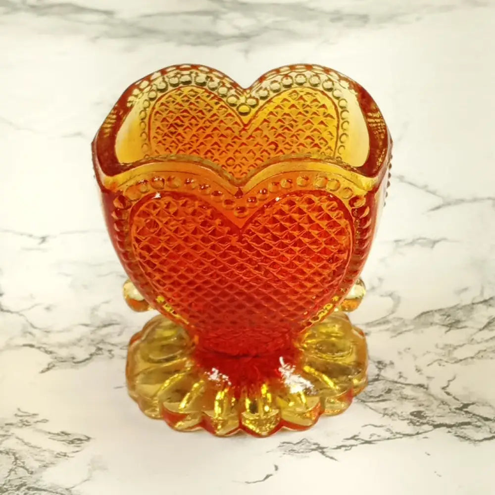 Degenhart Glass Sweetheart Trinket Paperweight Toothpick Vintage Decor