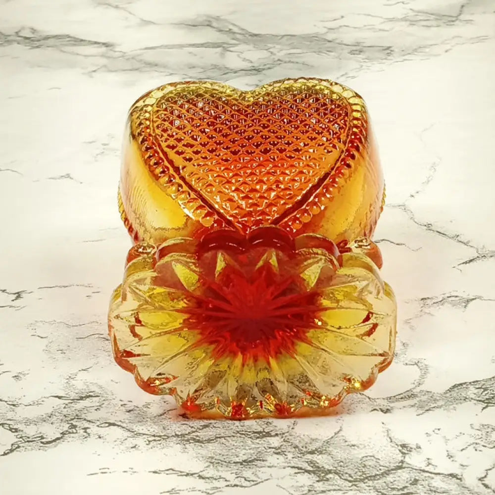Degenhart Glass Sweetheart Trinket Paperweight Toothpick Vintage Decor