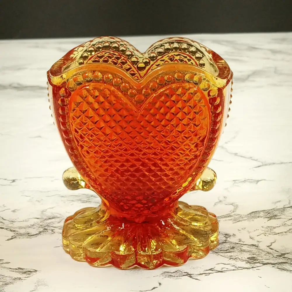 Degenhart Glass Sweetheart Trinket Paperweight Toothpick Vintage Decor