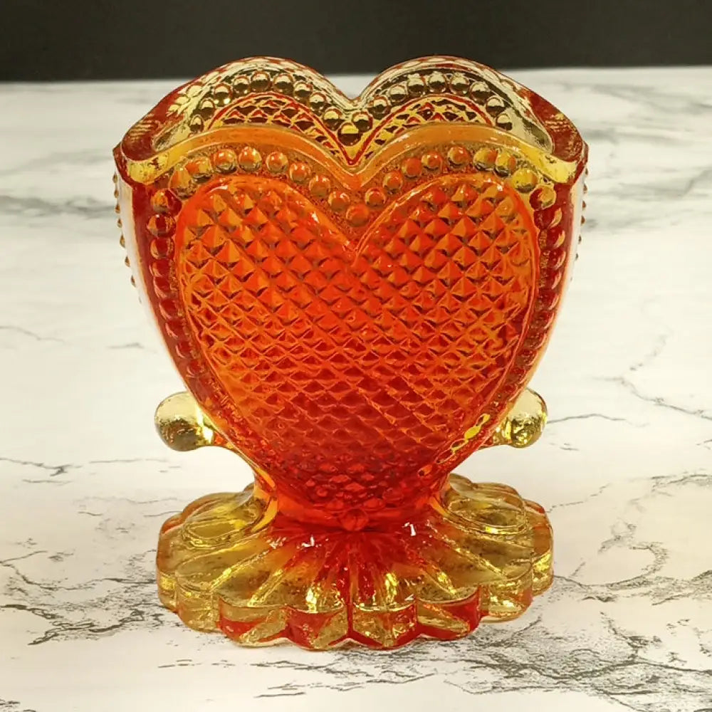 Degenhart Glass Sweetheart Trinket Paperweight Toothpick Vintage Decor