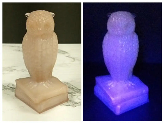 Degenhart Glass Wise Old Owl Paperweight Vintage Decor