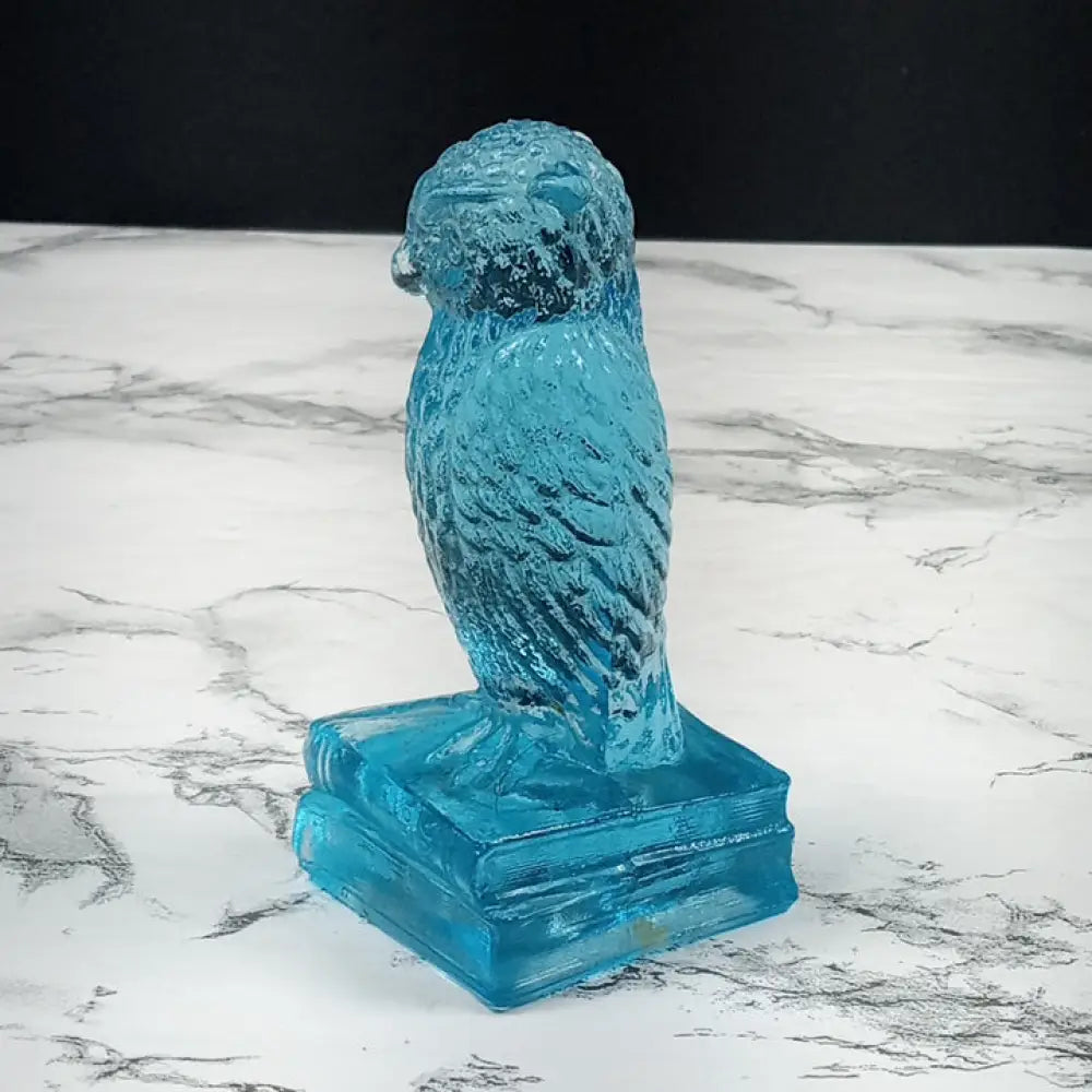 Degenhart Glass Wise Old Owl Paperweight Vintage Decor