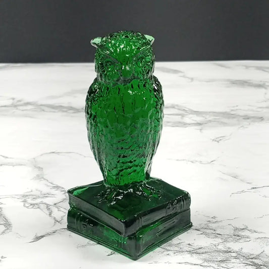 Degenhart Glass Wise Old Owl Paperweight Vintage Decor