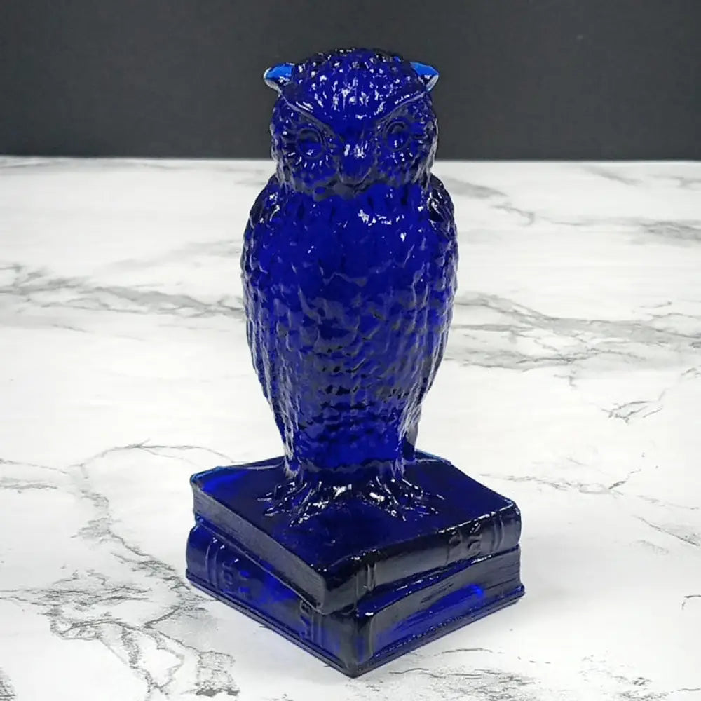 Degenhart Glass Wise Old Owl Paperweight Vintage Decor