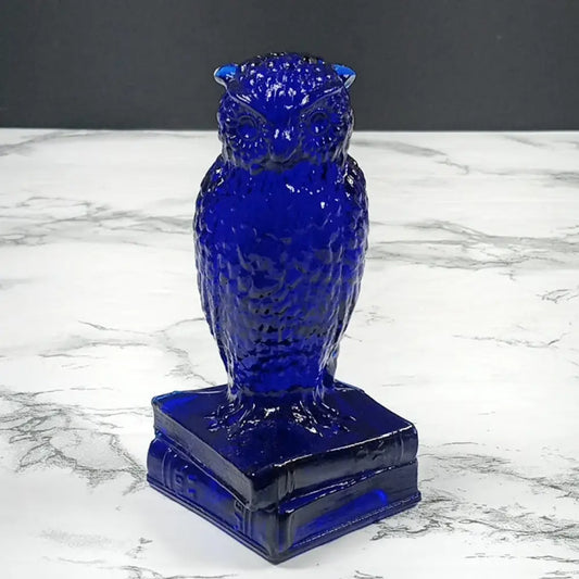Degenhart Glass Wise Old Owl Paperweight Vintage Decor
