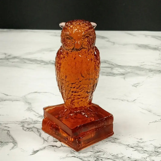 Degenhart Glass Wise Old Owl Paperweight Vintage Decor