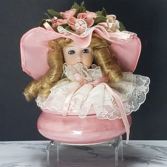 Doll Vanity Powder Box (Vintage) Decor